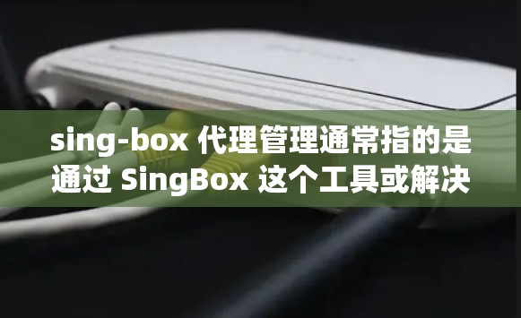 sing-box 代理管理通常指的是通过 SingBox 这个工具或解决方案来管理代理服务器或代理服务。以下是一些可能的操作步骤和注意事项
