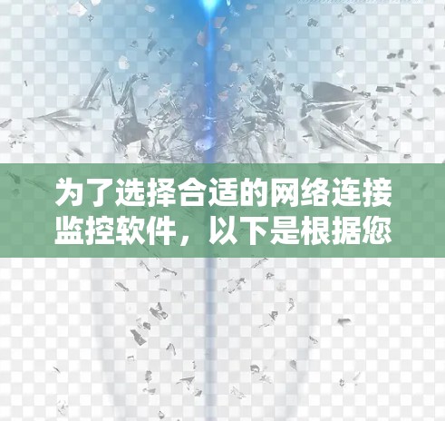 为了选择合适的网络连接监控软件，以下是根据您的需求和分析后的建议