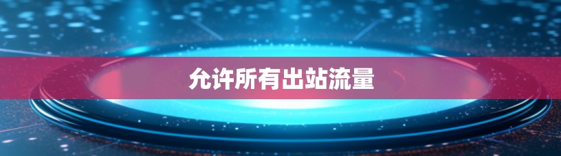 允许所有出站流量