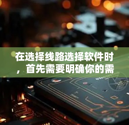 在选择线路选择软件时，首先需要明确你的需求。以下是一些流行的线路选择软件及其特点，供你参考