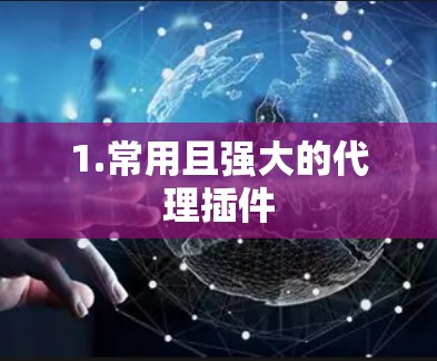 1.常用且强大的代理插件